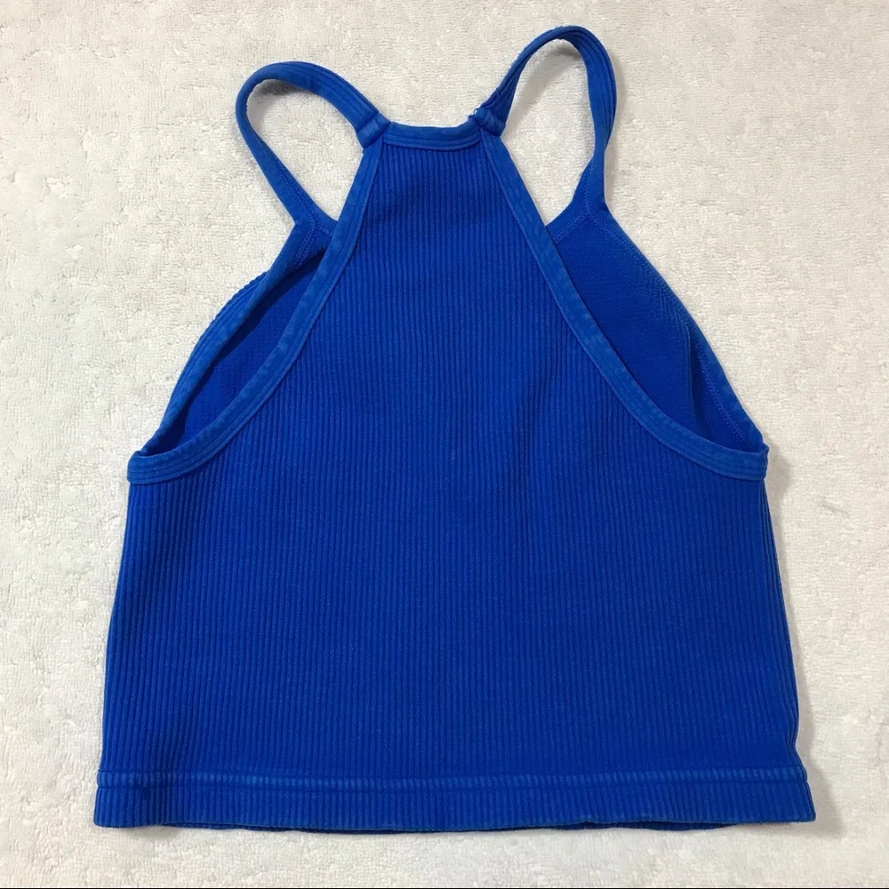 FP Movement Happiness Runs Crop (Ribbed Compression Tank Top) in Cote Azur - Picture 5 of 8